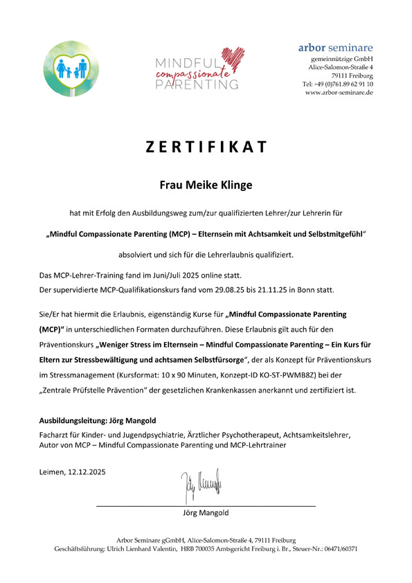 Zertifikat